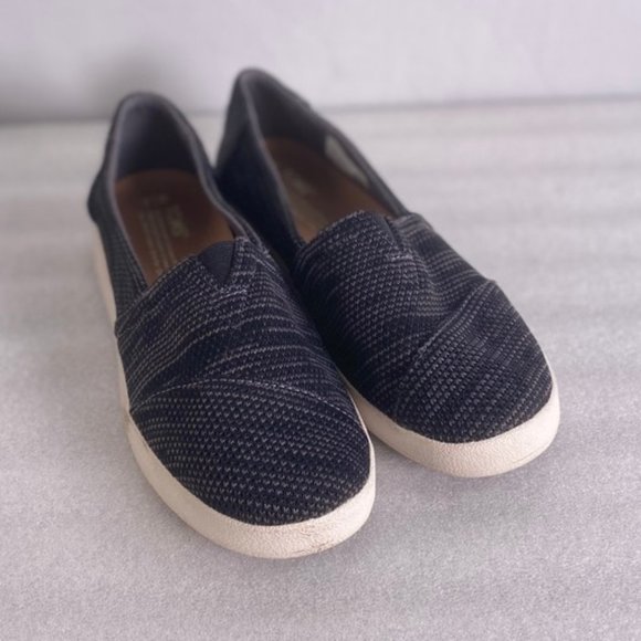 Toms Shoes - Woman's TOMS Knit Black and Grey